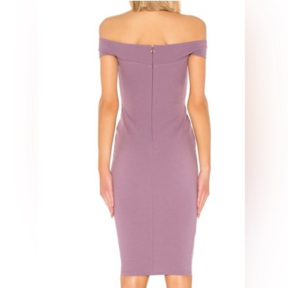NWT NOOKIE Dolly Midi Dress in Soft Violet Purple Bodycon Stretch Size XS Formal - Picture 10 of 10